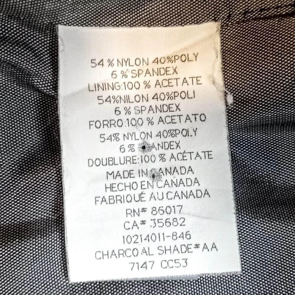 Bebe Charcoal Grey Short Blazer Sz 8